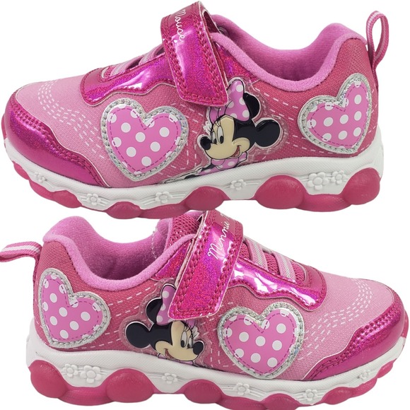 Disney Other - Disney Girls' Minnie Mouse Shoes LED Light Up Shoes Pink‎ Size 8 (16 Cent) New